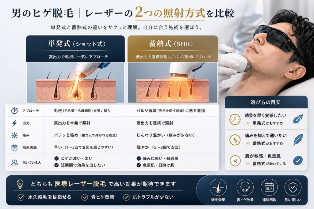 レーザー脱毛施術方法