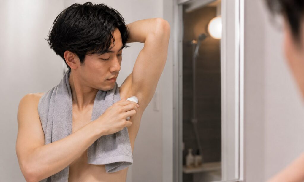 お風呂(シャワー)上がりの清潔な肌に塗る