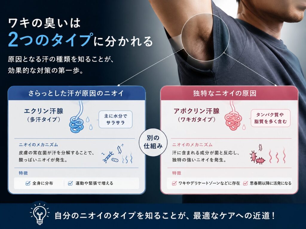 そもそもワキガってなに？臭いが発生する仕組みを理解しよう