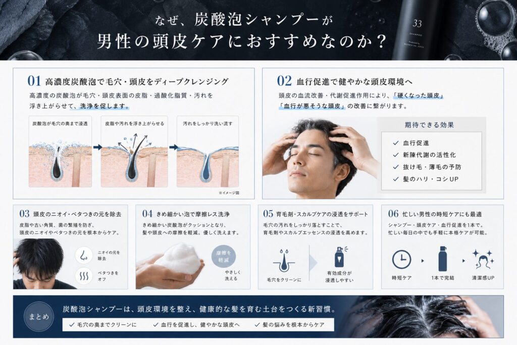 炭酸シャンプー人気の理由
