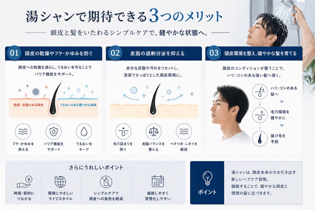 湯シャンの効果 図解