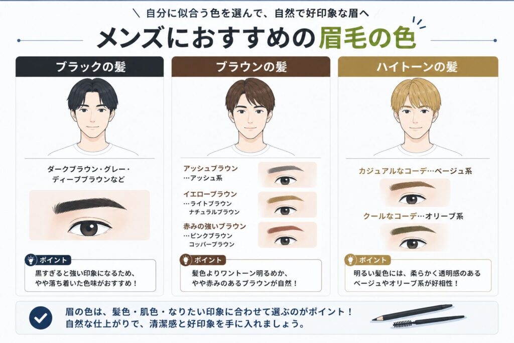 アイブロウのカラー選び