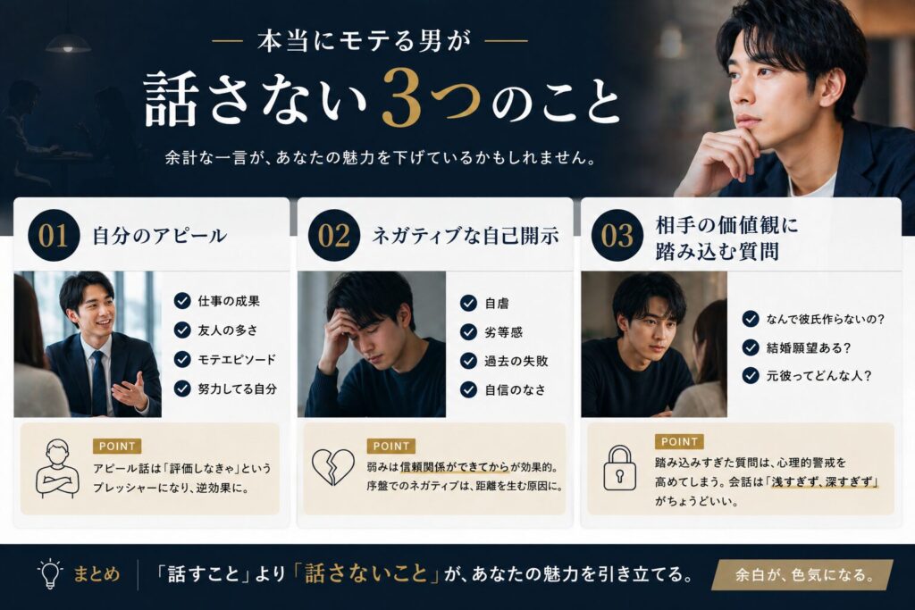 モテる男が話さない3つのこと
