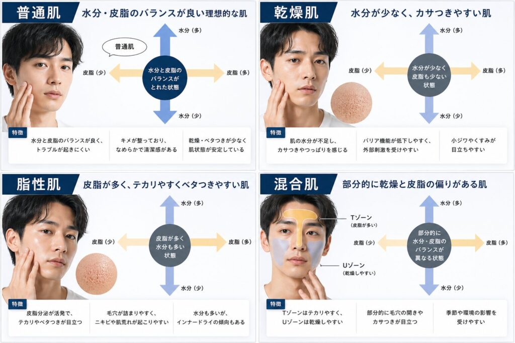 4つの肌タイプ