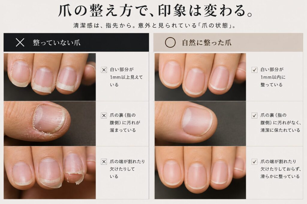 【爪で見られている3ポイント】
