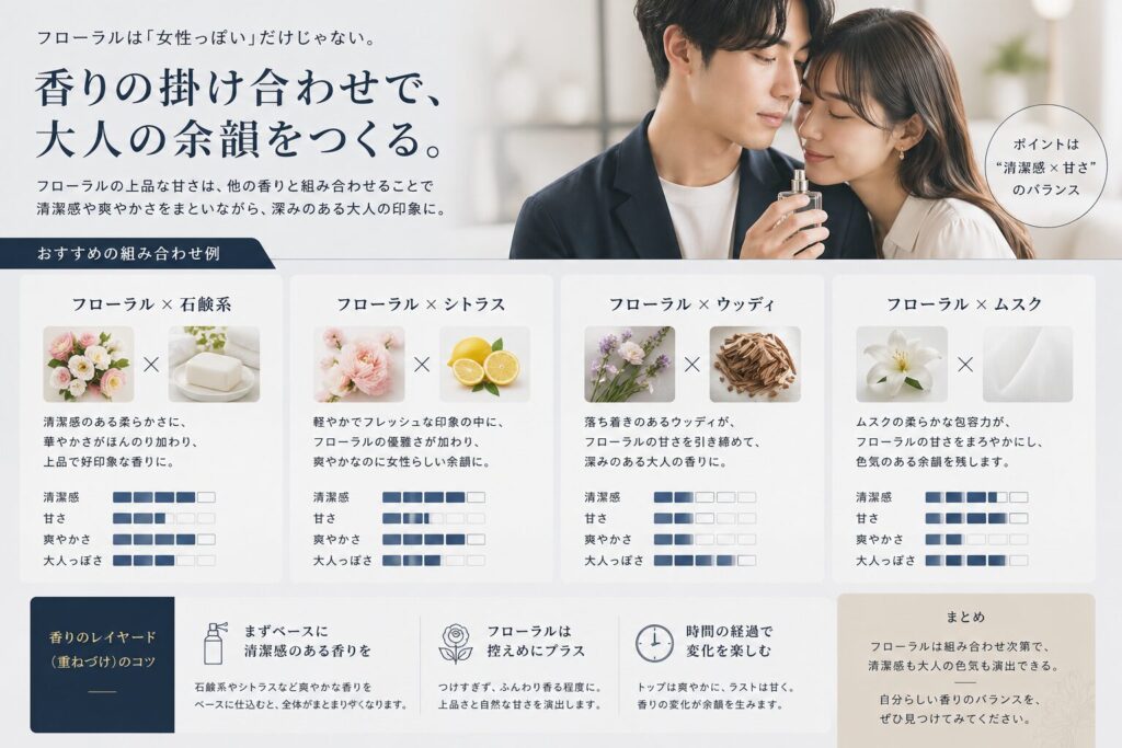 香りの掛け合わせでモテを作る
