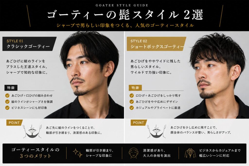 日本人 ひげ ゴーティー
