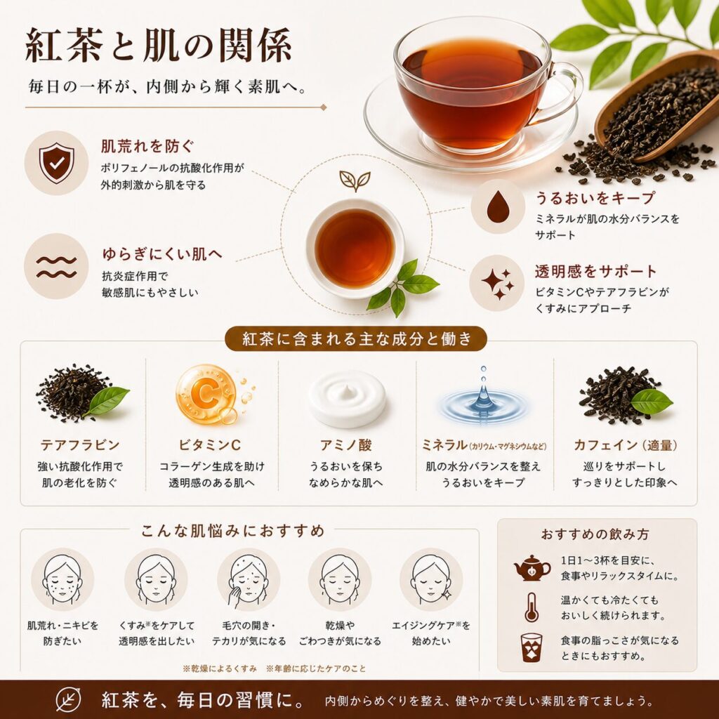 スキンケア関係性紅茶
