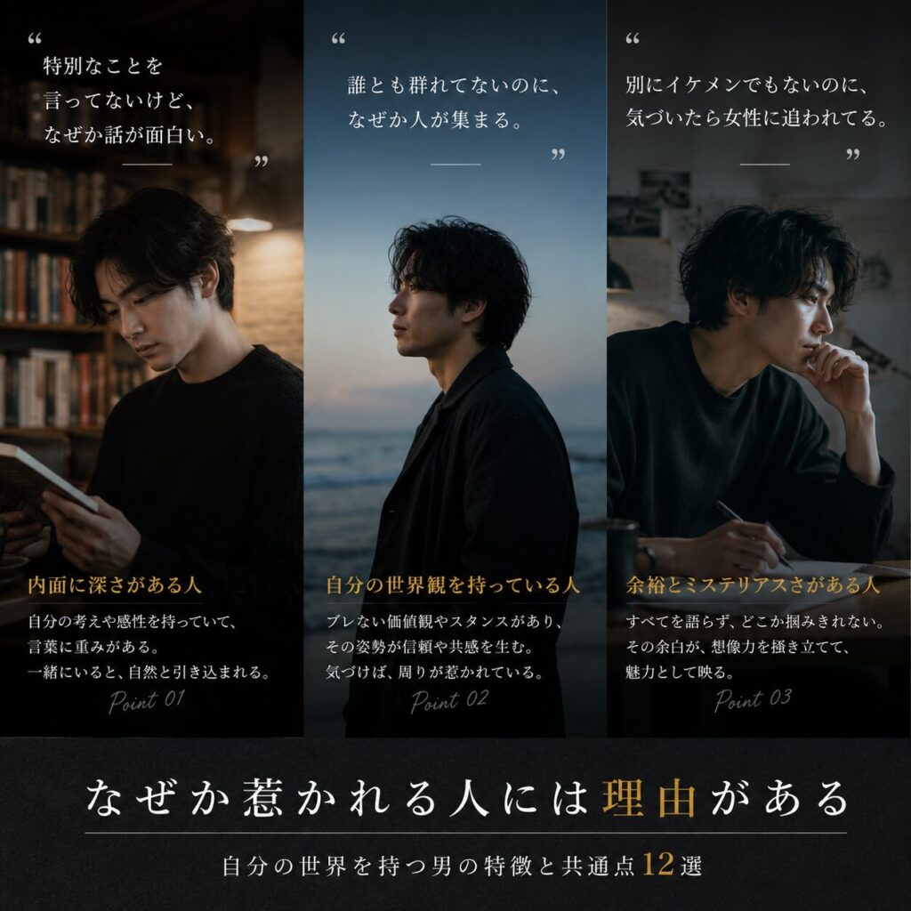 自分の世界観がある男性