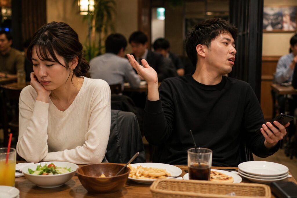 気遣いが出来ない男
