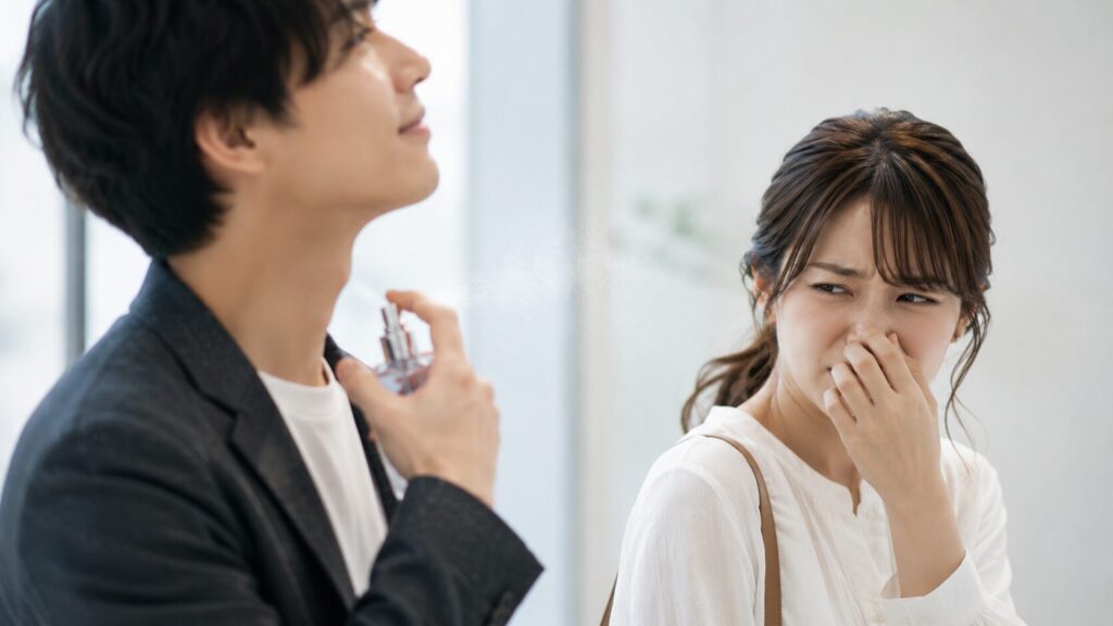 嫌がる女性 男性 香水