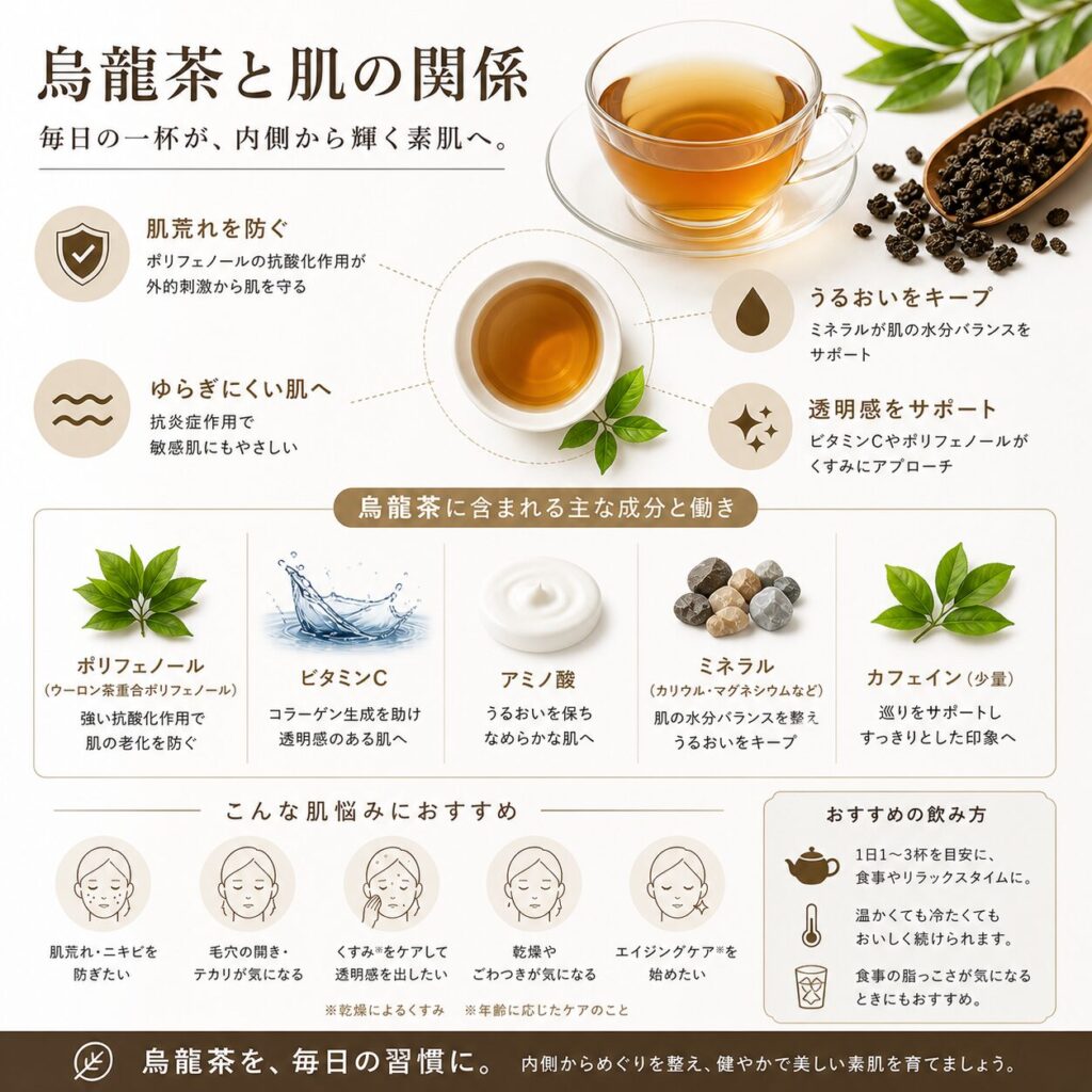 ウーロン茶スキンケア
