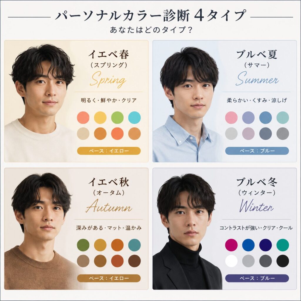 パーソナルカラー 4TYPE MEN 男
