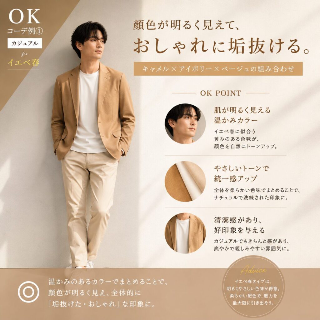イエベ春タイプ OKコーデ 男性