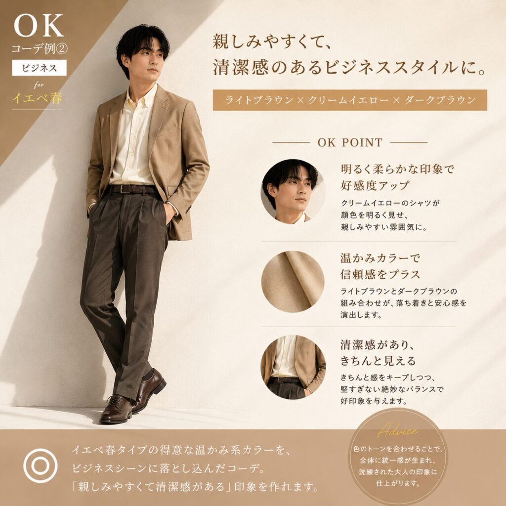 イエベ春タイプ NGコーデ 男性