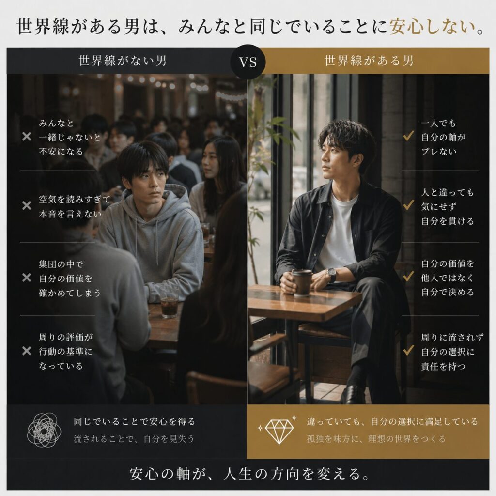 特徴③|「みんなと同じ」に安心しない
