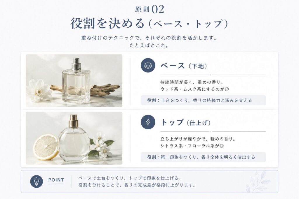 原則② 役割を決める（ベース・トップ）