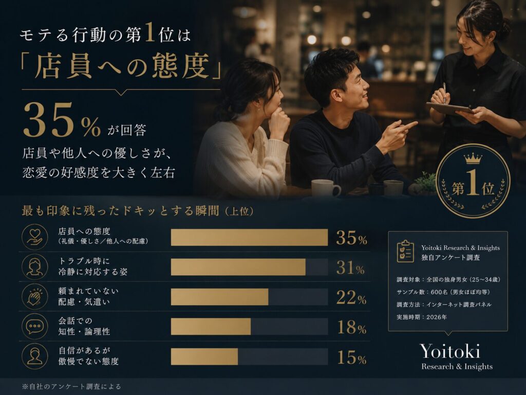 女性が最も印象に残ったときめく瞬間