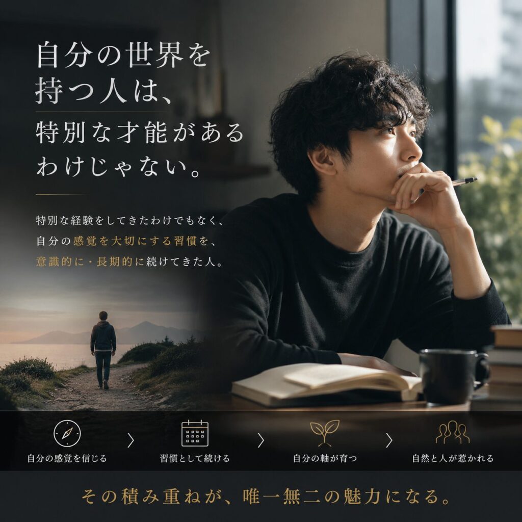 自分の世界を持つ人