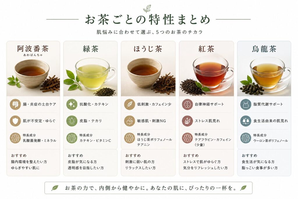 特性まとめお茶
