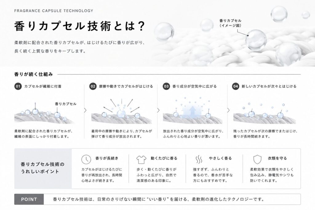 「香りカプセル技術」