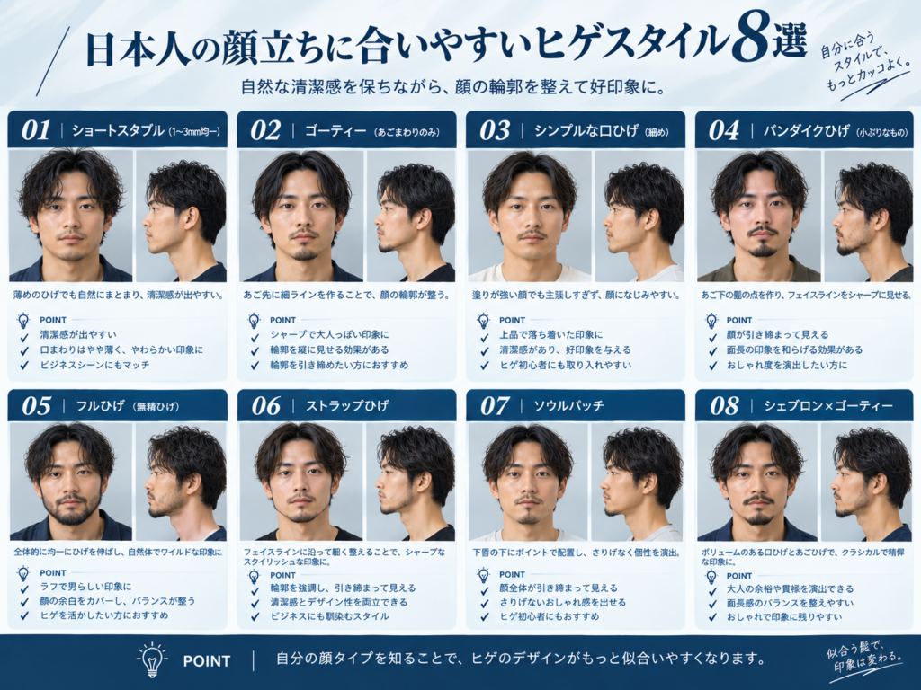 男性 ヒゲ 似合う 8選