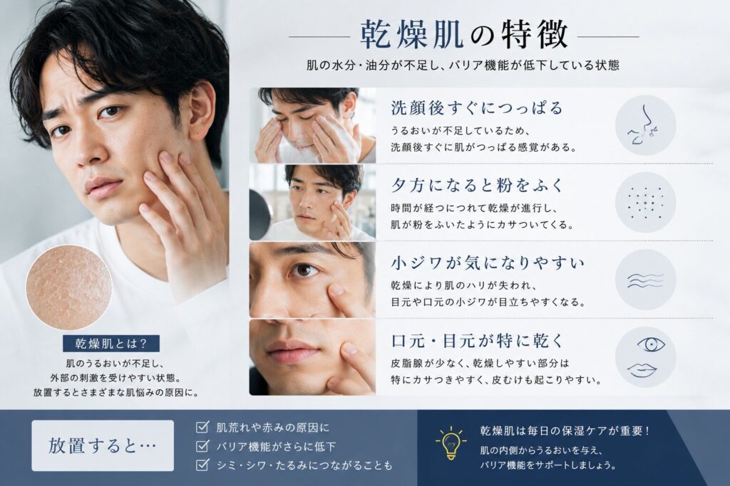 乾燥肌の特徴