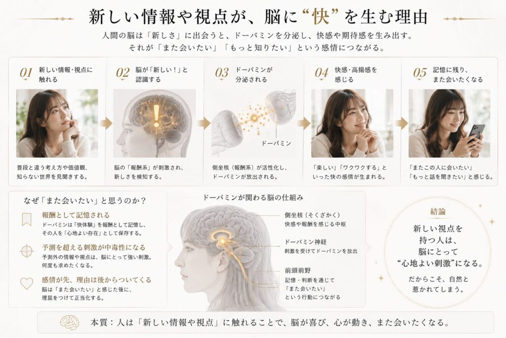 会話の中で感じる「知的好奇心の刺激」