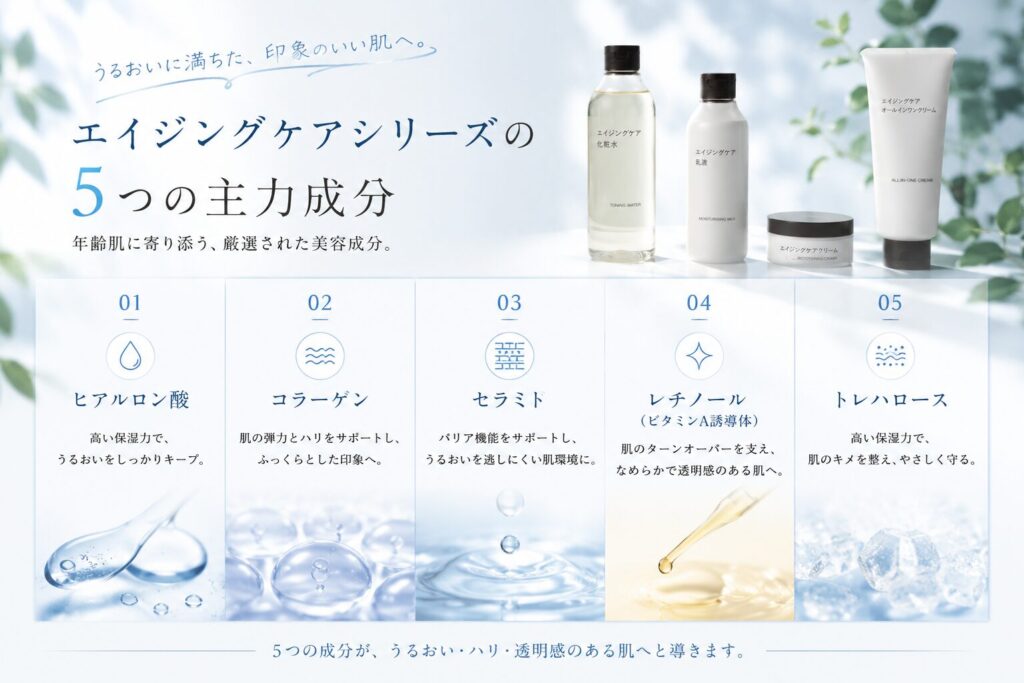 エイジングケアシリーズ
成分
