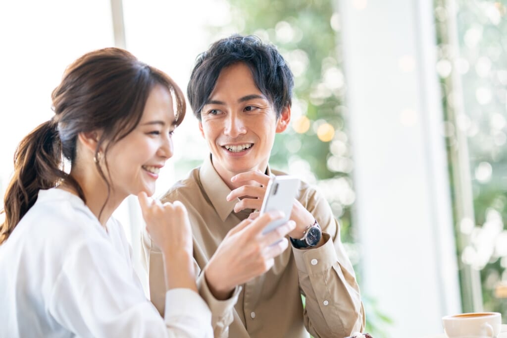 仲のいいカップル