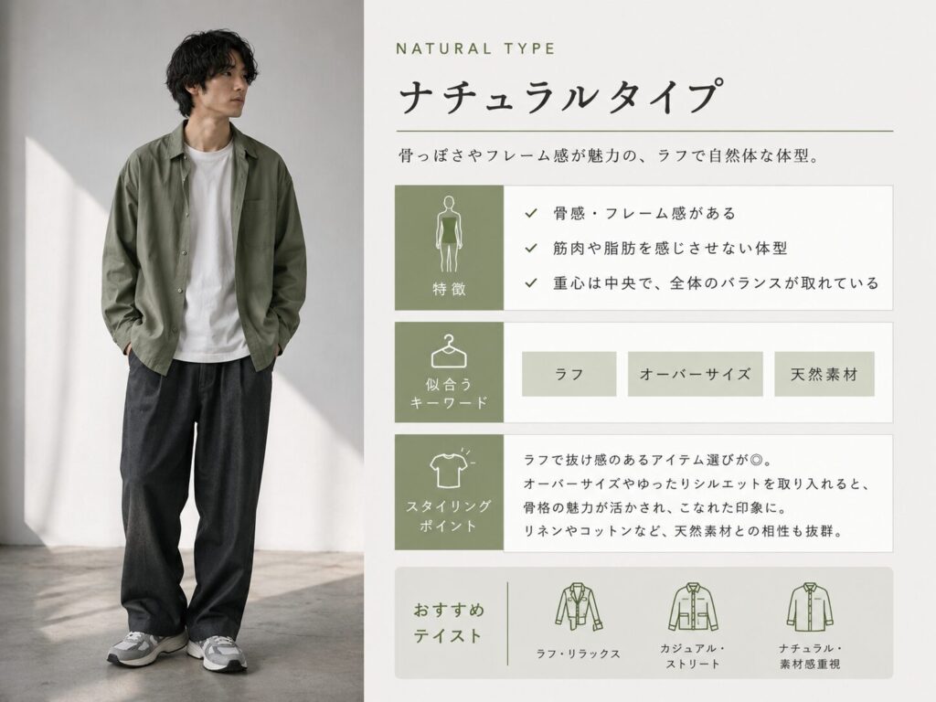 骨格ナチュラルタイプ|徹底解説