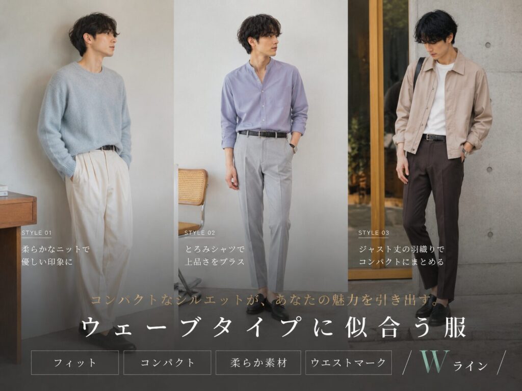 ウェーブタイプに似合う服
