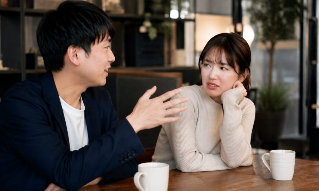 女性が男性に対して幻滅してる感じ