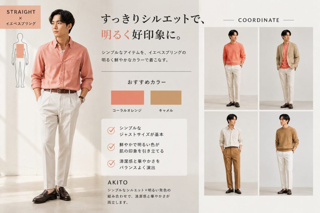 骨格ストレート×イエベスプリング