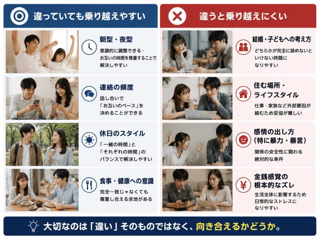 相性を乗り越えられるもの