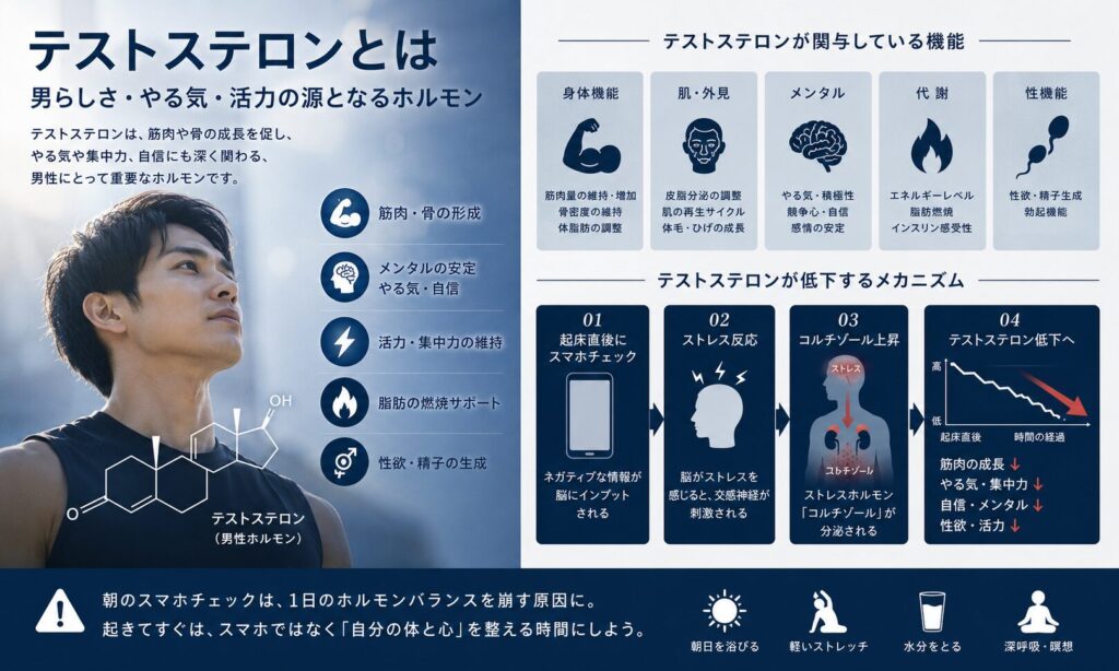 テストステロンが関与している機能