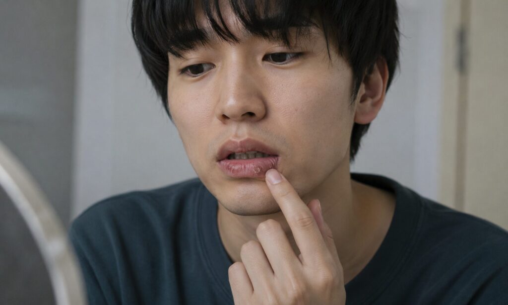 唇 乾燥 男性