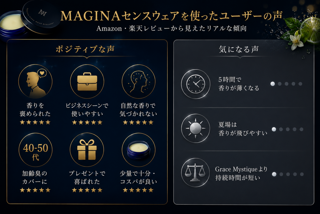 MAGINAセンスウェアを使ったユーザーの声