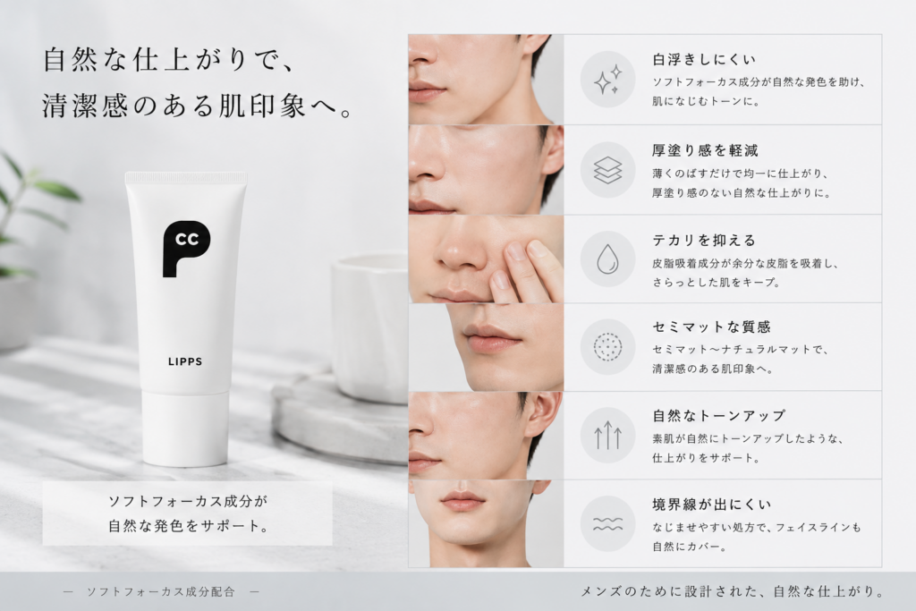 仕上がりの質感 LIPPS bbクリーム