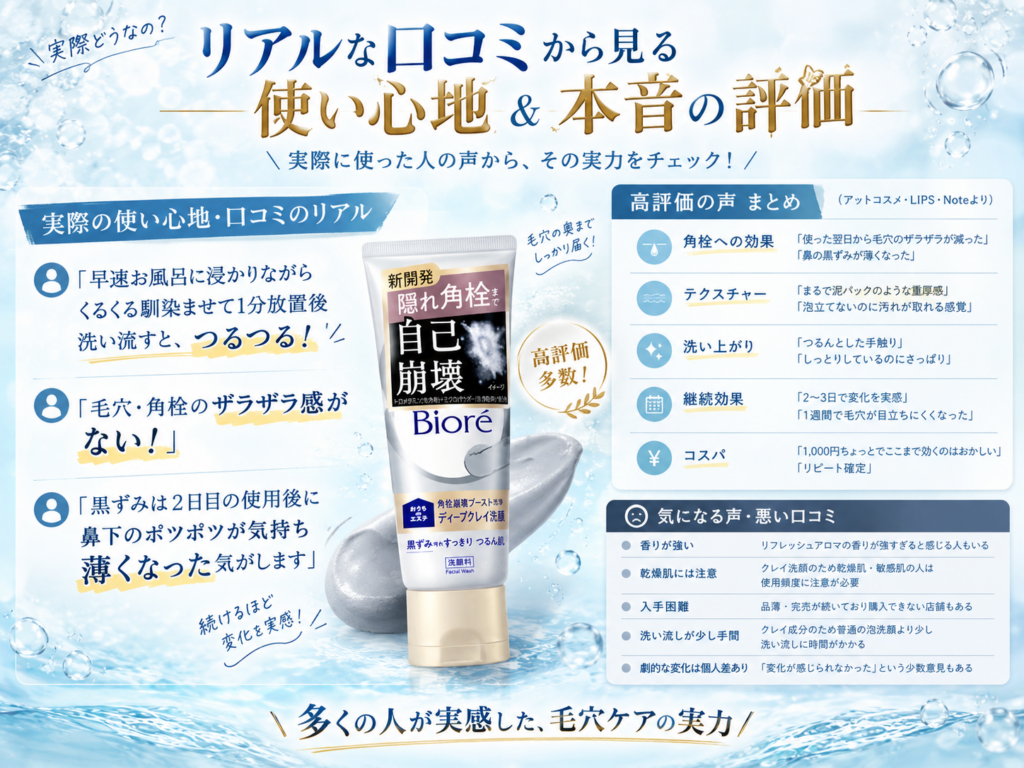 実際の使い心地・口コミのリアル 