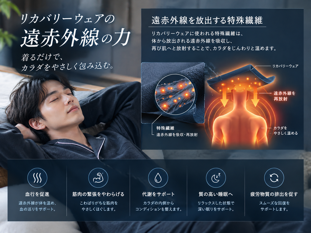 リカバリーウェアが血行を促進する仕組み