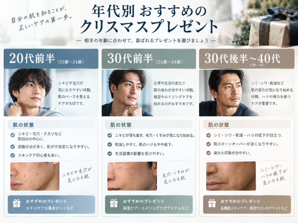 彼氏の年代別 おすすめの選び方