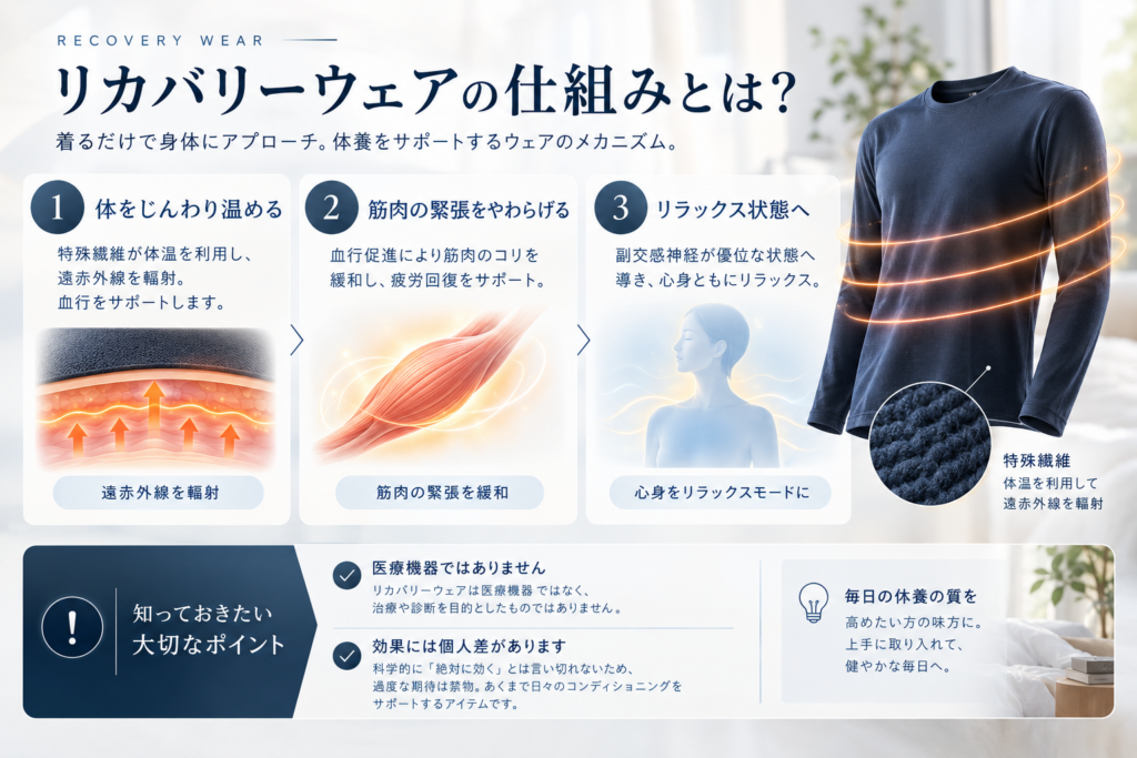 リカバリーウェアの仕組み

