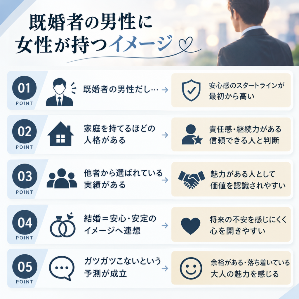 既婚男性がモテて見えるのは「不確定要素が少ない」から
