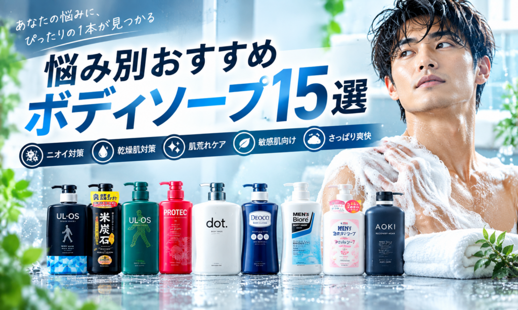 悩み別おすすめボディソープ15選【比較表】